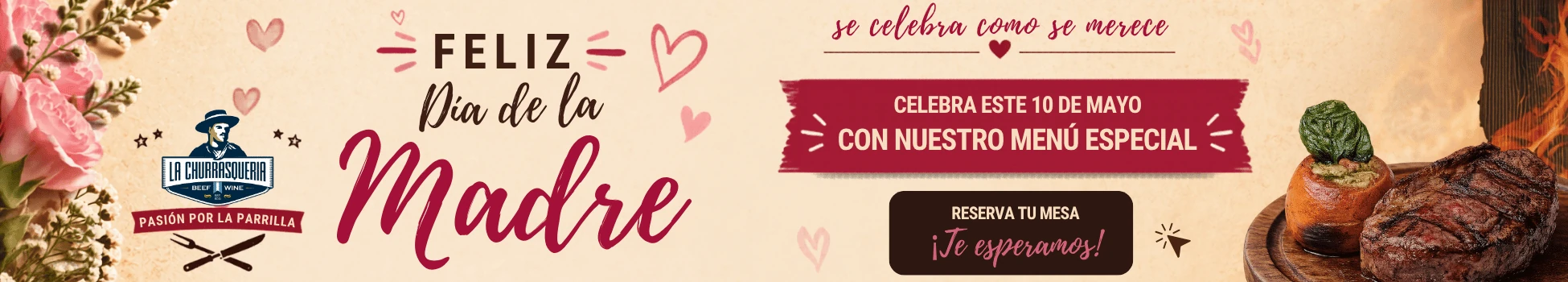 festeja el día de la madre con nuestro menu especial